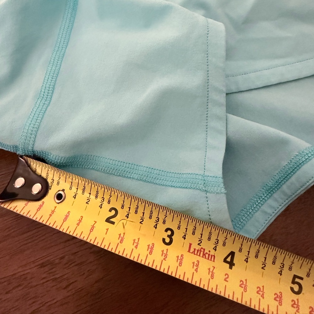 Lululemon Speed Up Shorts Blue Mid Rise blue chill size 8 - Picture 7 of 7